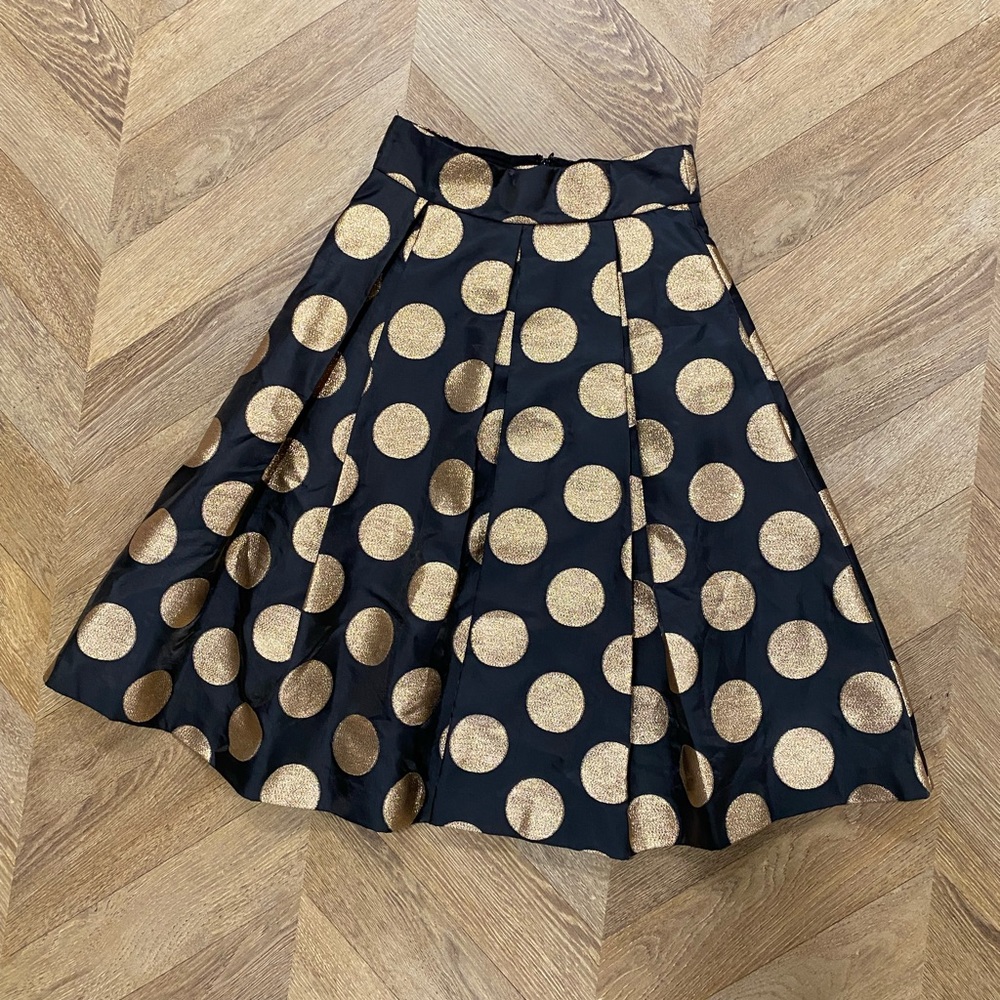 Designer pleated skirt
